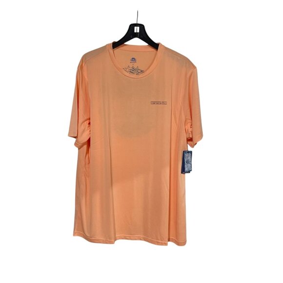 Havana Jim NWT Men's Graphic UPF T-Shirt XL Peach Relaxed Fit Casual Streetwear - Picture 1 of 7